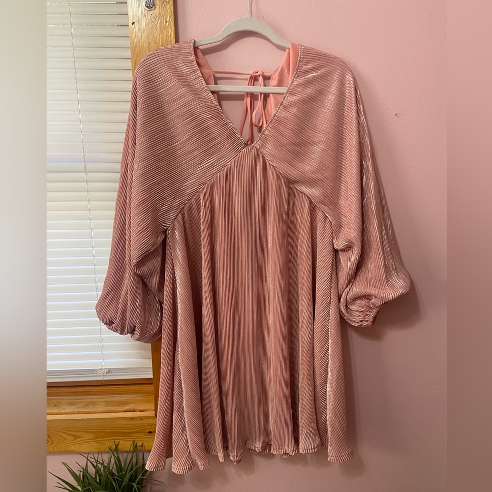 Petal and Pup long sleeve pink mini dress- Small